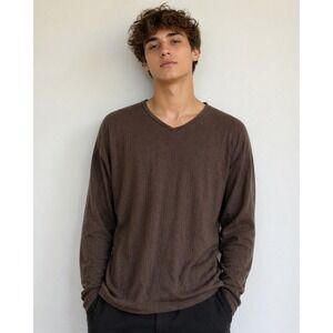 Murano Ribbed Knit Sweater Preppy Dark Academia Earthy Quiet Luxury Old Money